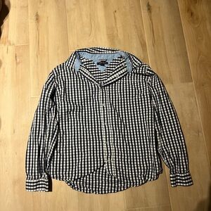 Navy Gingham Shirt
